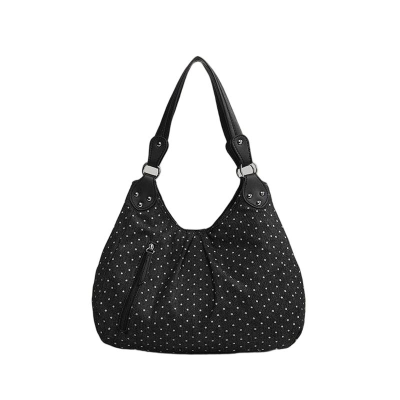 Linen Bag Bulk - Fashionable Vintage Messenger Bags New Polka