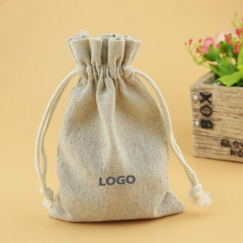 Linen Bag Bulk - 50PCS Linen Drawstring Bags Jewelry Pouches