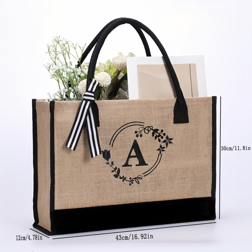 Jute cloth large capacity lett - Linen Bag Bulk 评论和价格