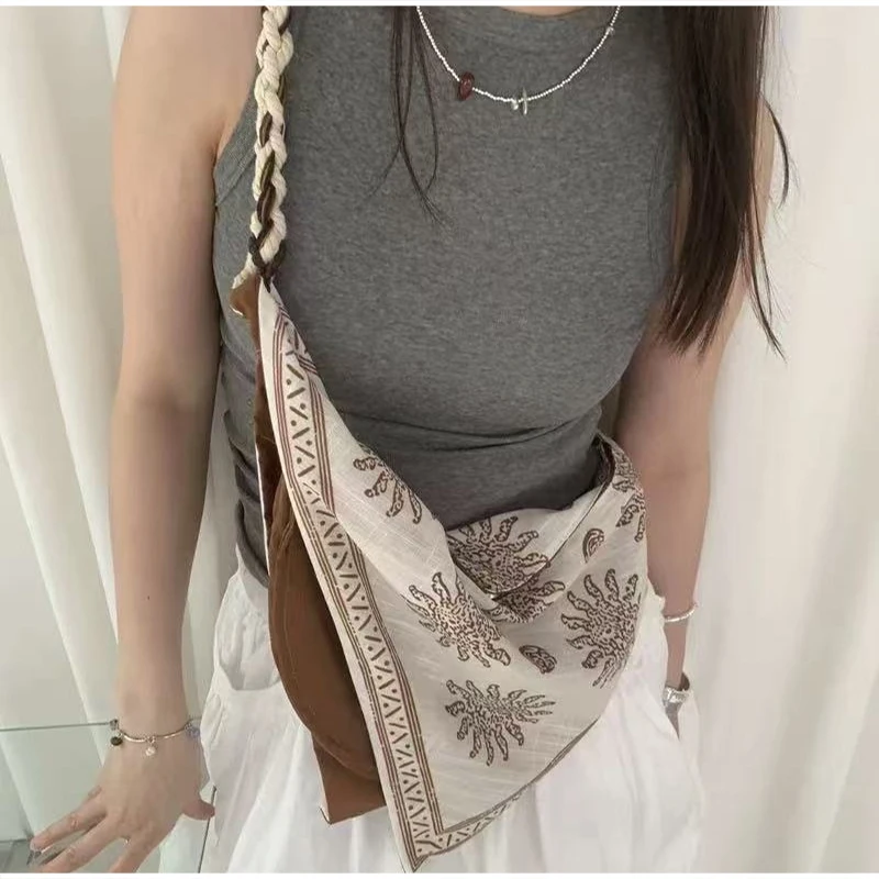 Bohemian Triangle Crossbody Ba - Linen Bag Bulk 评论和价格