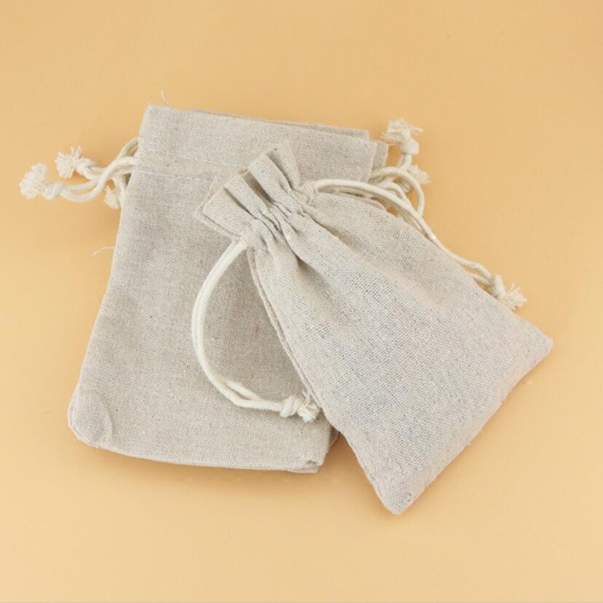 50PCS Linen Drawstring Bags Je - Linen Bag Bulk 评论和价格