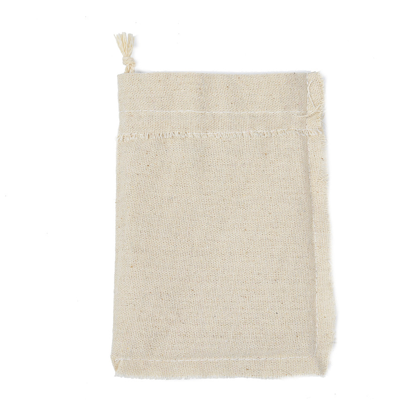 10pcs Cotton Linen Drawstring  - Linen Bag Bulk 评论和价格