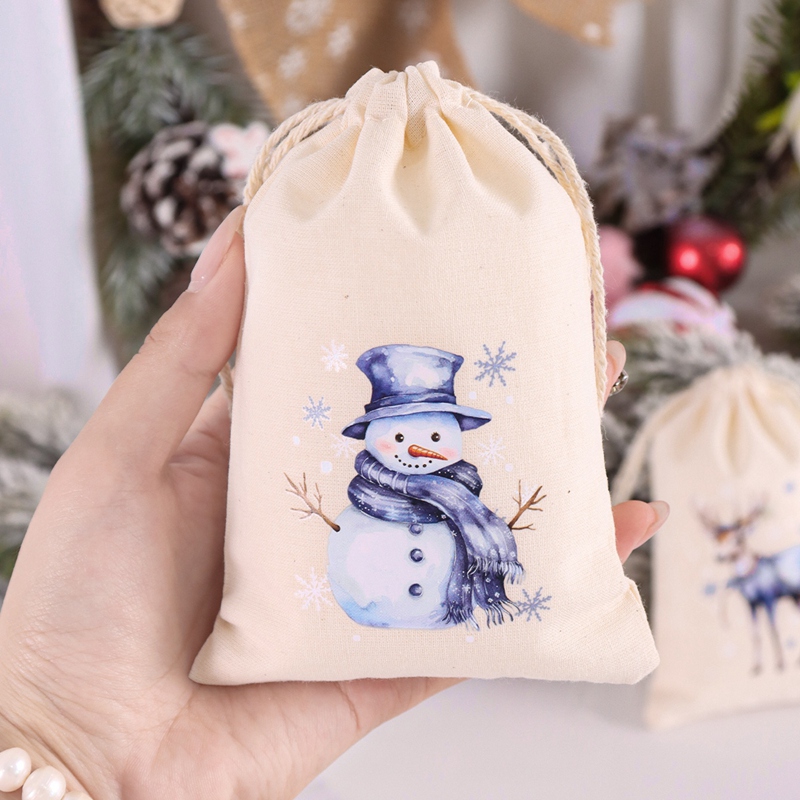 6pcs Christmas Linen Cotton Gi - Linen Bag Bulk 评论和价格