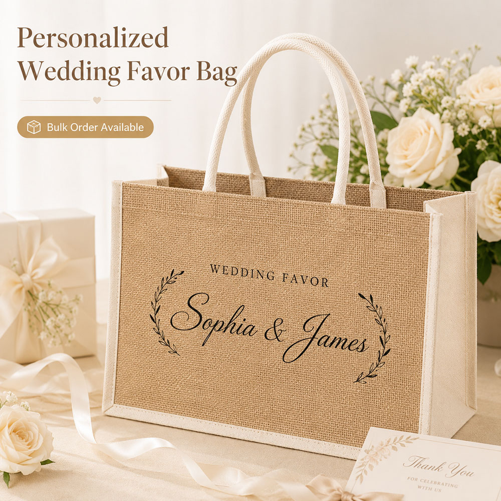 Custom Wedding Gift Bag Person - Linen Bag Bulk 评论和价格